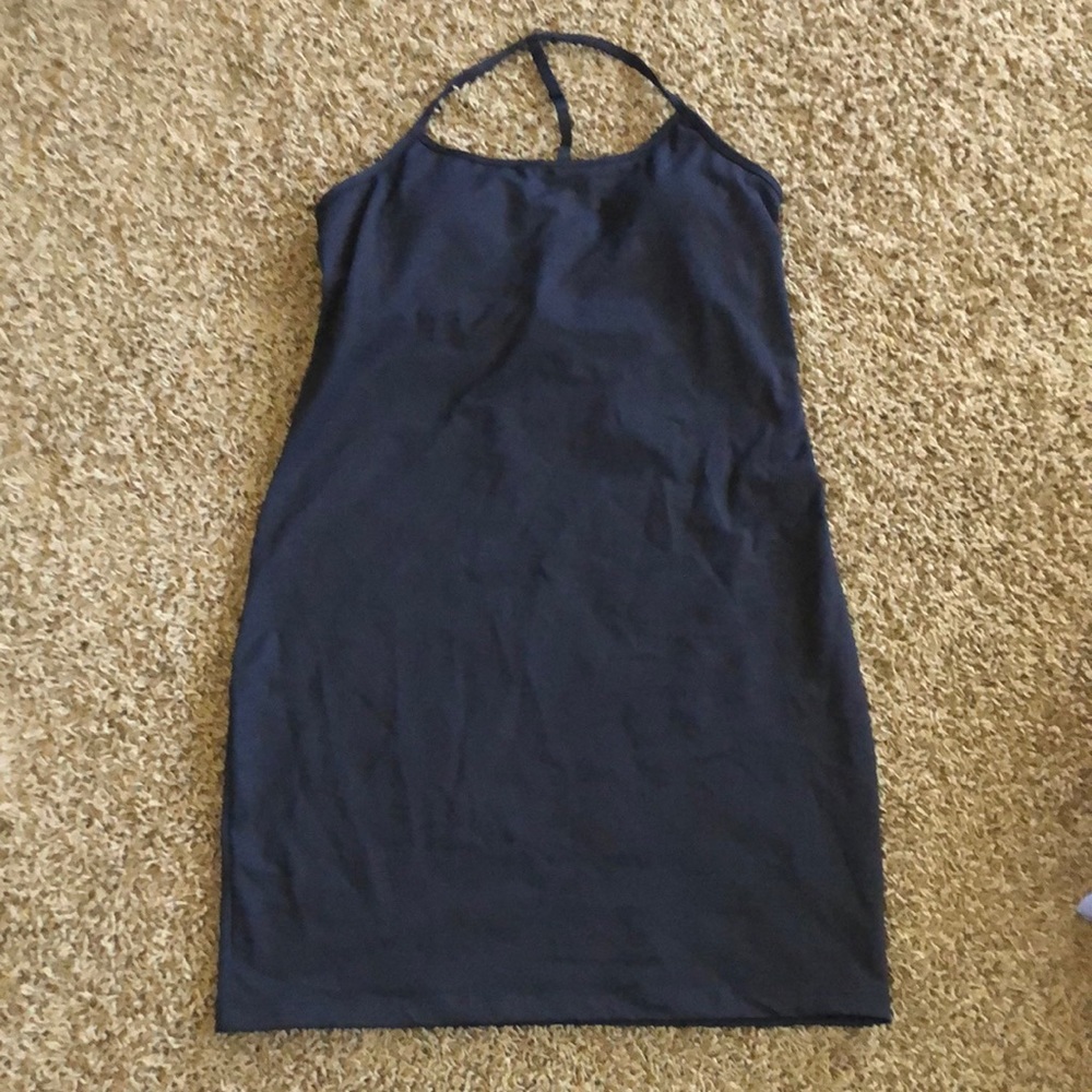 Fabletics Mandi Mini Dress black built-in bra size medium